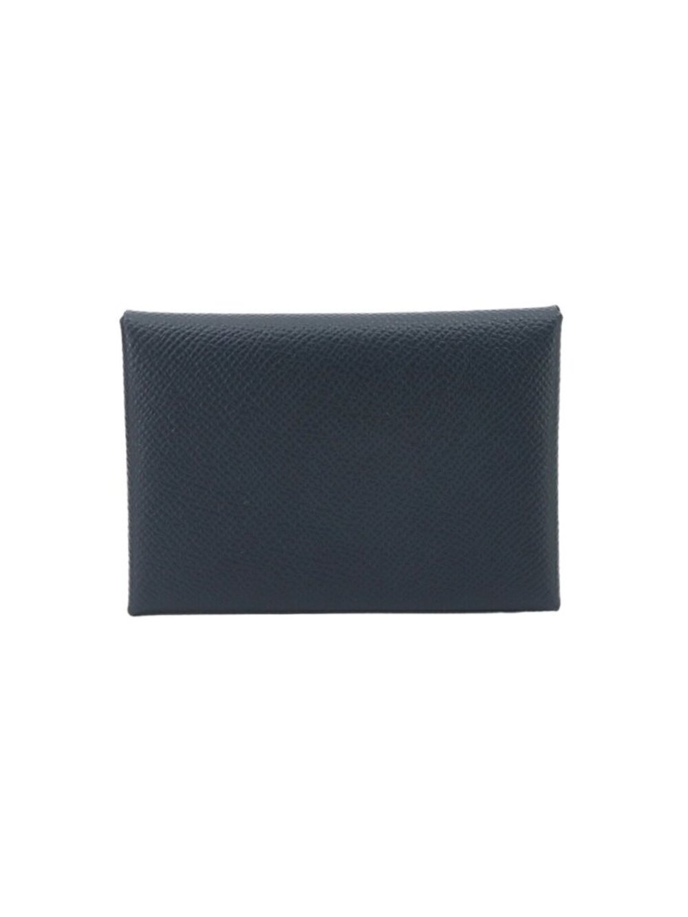 Hermes Calvi Duo Card Case Business Epsom Blue Indigo